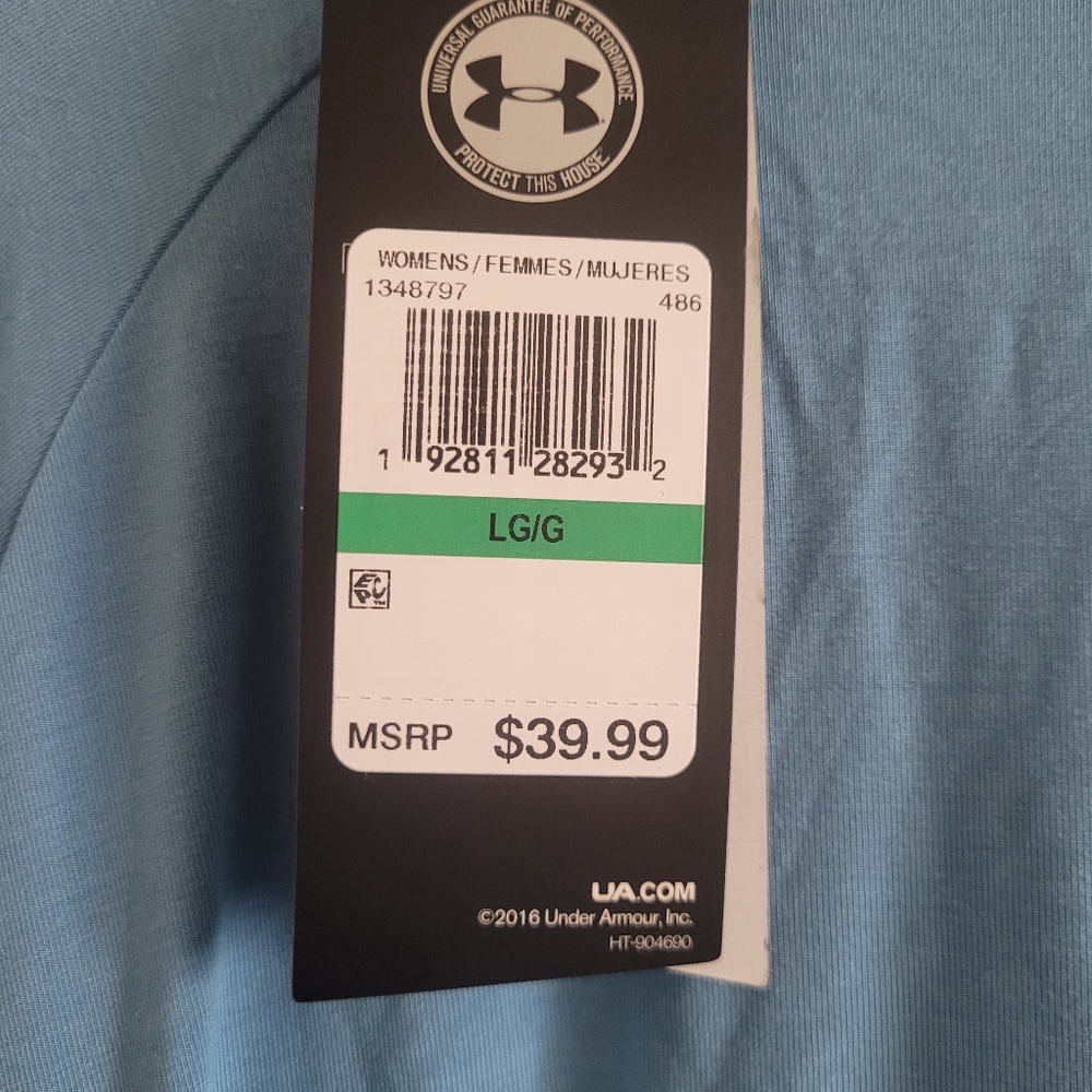 Under Armour | Women's Blue Whisperlight Open Back NEW - Picture 4 of 10